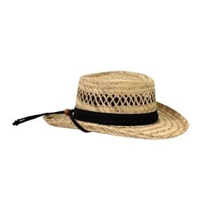 Dorfman Pacific TML811 Gambler Style Unisex Rush Straw Hat Small/Medium